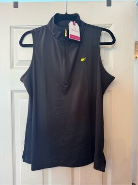 WLTs 2026 Women’s Masters Magnolia Lane Sleeveless Black Golf Polo